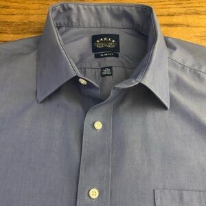 EAGLE SHIRTMAKERS Slim Fit Non-Iron Cotton Dress Shirt